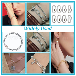 10 шт. латунные винтовые карабинные застежки KK-NB0003-49