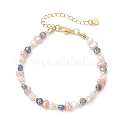 Armbänder aus natürlichen Süßwasser-Zuchtperlen für Damen&nbsp;BJEW-JB13773