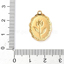 Подвески из нержавеющей стали 304 с эмалью&nbsp;STAS-H483-42G-01