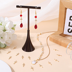 40 шт. латунные соединительные подвески&nbsp;KK-BBC0010-15G