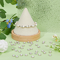 400 шт. железные хрустальные бусины-разделители со стразами RB-DC0001-06