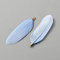 Перо большие подвески&nbsp;FIND-WH0143-94I