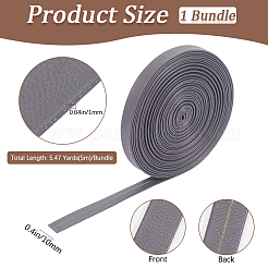 Cordon plat pliable en cuir PU de 5 m&nbsp;OCOR-WH20012-14B-03