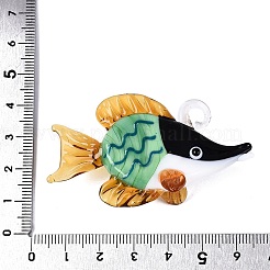 Gros pendentifs vernissées manuels&nbsp;LAMP-N034-22C