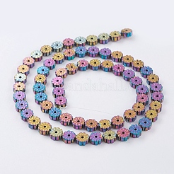 Perlas de hematita sintéticas no magnéticas galvanizadas al vacío con revestimiento de PVD&nbsp;G-F534-H08