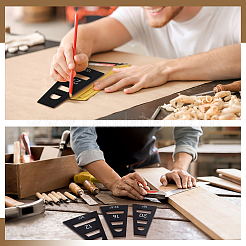 4шт набор акриловых клиновидных форм&nbsp;AJEW-BC0009-29