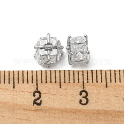 Латунные бусины со стеклом KK-H460-04P