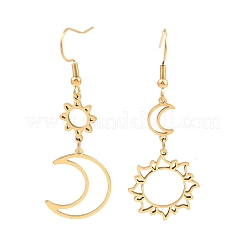 Серьги-подвески из нержавеющей стали 304 в стиле бохо&nbsp;EJEW-F380-01G