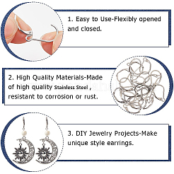Фурнитура для сережек-гвоздиков из нержавеющей стали 304 STAS-SP0001-05B