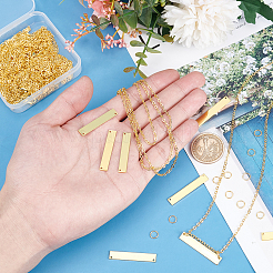DIY-Stempel-Kits für leere Anhänger mit Anhängern für Halsketten&nbsp;DIY-PH0028-07
