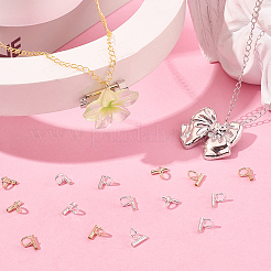 18 шт. 2-х цветные латунные трубчатые дужки&nbsp;DIY-SC0030-75C