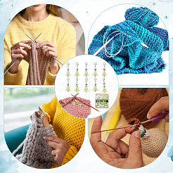 10 шт. 10 стиля акриловые подвесные маркеры для петель HJEW-AB00748