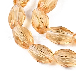 Прозрачные стеклянные бусины&nbsp;EGLA-A037-T6x8mm-D05