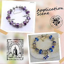 120шт смоляные европейские бусины RPDL-SP0001-01