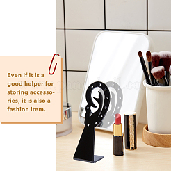 Непрозрачные акриловые серьги в форме уха EDIS-WH0022-05A