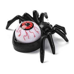 Figura decorativa de araña de resina de Halloween con luz LED y globo ocular aterrador&nbsp;AJEW-Z036-01A
