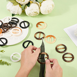 20 шт. пряжки-регуляторы из смолы с тремя скользящими фиксаторами FIND-GF0008-12F