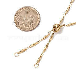 Ионное покрытие (ip) 304 нержавеющая сталь слайдер ожерелье изготовление&nbsp;AJEW-JB01268-01