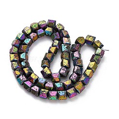 Гальванические бусины из натуральной лавы G-A256-D01-01H