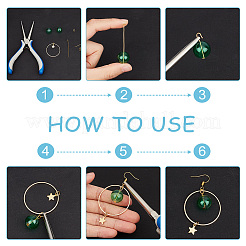 12 шт. 6-х цветные бусины из дутого стекла ручной работы GLAA-GO0001-06