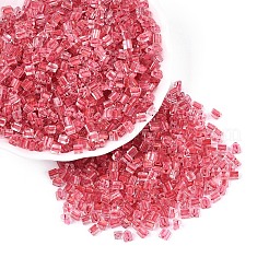 Прозрачные внутри цветные стеклянные бусины&nbsp;SEED-T007-13E