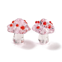 Ручной работы ухабистым Шарики Lampwork&nbsp;LAMP-S067-01F