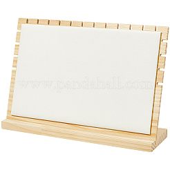 Бамбуковые стенды-органайзеры для ожерелья с наклонной спинкой&nbsp;NDIS-WH20004-01A