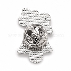 Pin de esmalte de campana de navidad&nbsp;JEWB-G010-14P