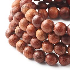 Bracelets enroulés de perles de bois naturel&nbsp;BJEW-JB07022-02