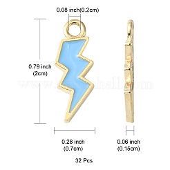 32шт 7 цвета сплава эмалевые подвески&nbsp;ENAM-FS0001-11