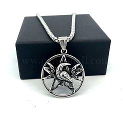Винтажный кулон в виде пентаграммы орла из нержавеющей стали 304 для мужских цепочек.&nbsp;OB8417