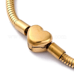 Браслеты-змейки из нержавеющей стали 304 для женщин BJEW-R010-01G-01