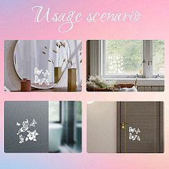 Водонепроницаемые светоотражающие пластиковые зеркальные наклейки DIY-WH0668-006