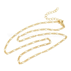 Латунные цепочки Фигаро для женщин&nbsp;NJEW-B157-02G