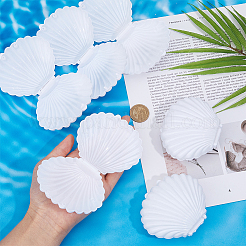 Пластиковый ящик для хранения конфет в форме ракушки AJEW-WH0472-90C