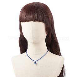 Женские ожерелья с подвесками в виде грибов ручной работы лэмпворк&nbsp;NJEW-JN03982