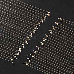 Ожерелья из сплава с подвеской в виде сердца и буквы для женщин NJEW-FS0001-09C