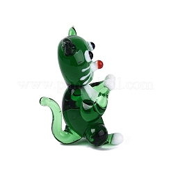 Figurines de chat en verre filé faites à la main&nbsp;LAMP-N034-26D