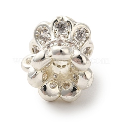 Трубчатые дужки из цветочной латуни с микропаве из кубического циркония KK-C072-05A-S