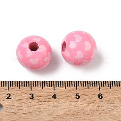 Европейские деревянные бусины ко Дню святого Валентина&nbsp;WOOD-L023-03H