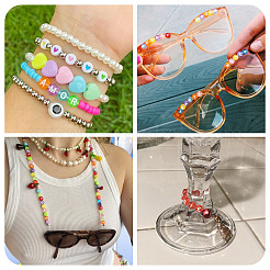 100шт 5 стиля прозрачные акриловые бусины&nbsp;OACR-TA0003-46