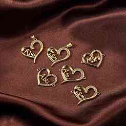 6шт 6 стиля латунные микро проложить прозрачные кубические циркониевые звенья ZIRC-SZ0001-50