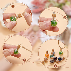 Набор для самостоятельного изготовления подвески для бутылки с желаниями в форме яблока&nbsp;DIY-DC0001-72