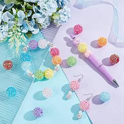 20 шт. 10-х цветные акриловые стразы с покрытием цвета AB OACR-PH0004-01