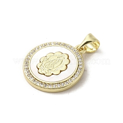 Pendentifs en laiton zircon cubique transparent&nbsp;KK-I708-03C-G