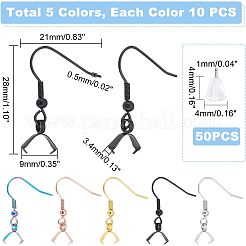 50 шт. 5 крючка для сережек из нержавеющей стали 304 FIND-UN0001-32