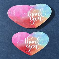 Мелованная бумага поздравительная открытка с благодарностью DIY-FS0007-76B