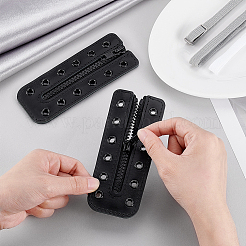 Schnürschuh-Reißverschlusseinsätze aus Rindsleder&nbsp;DIY-WH0671-073A