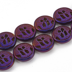 Гальванизировать немагнитных синтетический гематит бисер пряди&nbsp;G-N0322-02