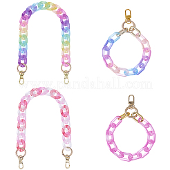 4 шт. 4-х цветные цепочные ремни для сумок&nbsp;AJEW-BM0001-10B